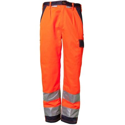 Planam Modèle 2016 - Pantalon de travail - Orange fluo/marin - Publicité Planam Modèle 2016 - Pantalon de travail - Orange fluo/marin - Publicité