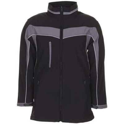Planam 2700 Zwart Grijs Softshell Jacke Planam 2700 Zwart Grijs Softshell Jacke