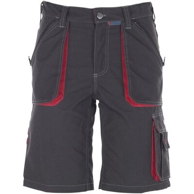 Planam - Pantalones cortos gris oscuro/rojo - pantalones de trabajo Planam - Pantalones cortos gris oscuro/rojo - pantalones de trabajo
