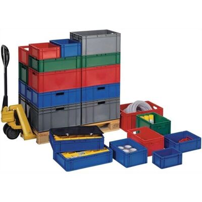 Contenitore impilabile formato Euro Kaiserkraft - 600x400x270mm Contenitore impilabile formato Euro Kaiserkraft - 600x400x270mm
