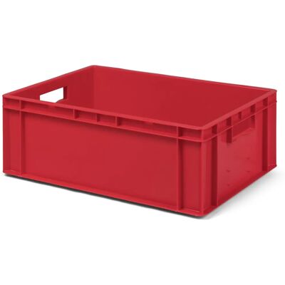 Contenedor de almacenamiento rojo Kaiserkraft - Estándar Euro 600x400x210mm Contenedor de almacenamiento rojo Kaiserkraft - Estándar Euro 600x400x210mm