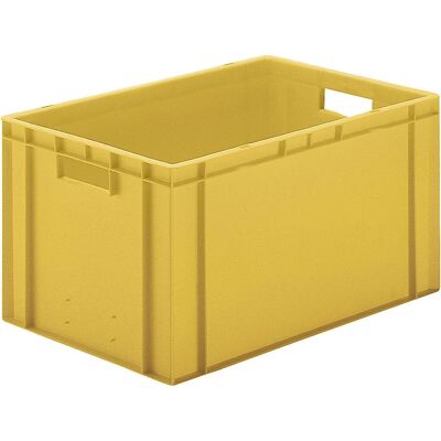 Contenitore impilabile Kaiserkraft - Giallo - Idoneo al contatto alimentare - 600x400x320mm Contenitore impilabile Kaiserkraft - Giallo - Idoneo al contatto alimentare - 600x400x320mm