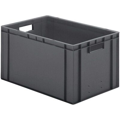 Contenitore impilabile grigio standard europeo - Contenitore di stoccaggio Contenitore impilabile grigio standard europeo - Contenitore di stoccaggio