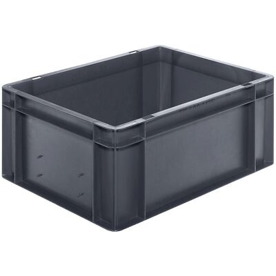 Contenitore Euro di Stoccaggio - Impilabile, Pareti Chiuse - 400x300x175mm Contenitore Euro di Stoccaggio - Impilabile, Pareti Chiuse - 400x300x175mm
