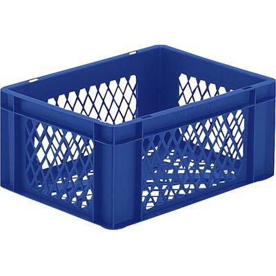 Caja apilable de almacenamiento euro - 400x300x175mm - Azul Caja apilable de almacenamiento euro - 400x300x175mm - Azul