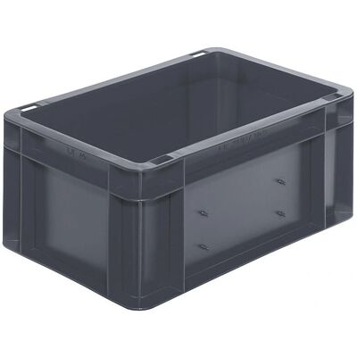 KaiserKraft Euro-Format Stapelbarer Aufbewahrungsbehälter - Grau - 5 Stück KaiserKraft Euro-Format Stapelbarer Aufbewahrungsbehälter - Grau - 5 Stück