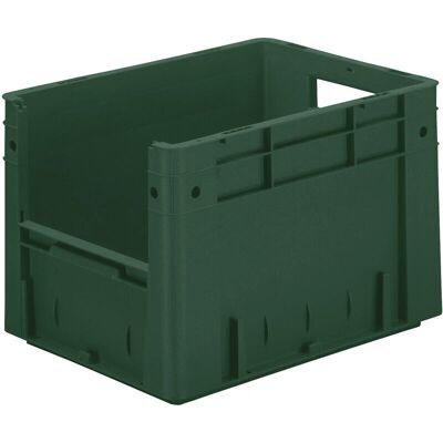 Kaiserkraft Contenedor apilable Euro - 23,3L - Verde Kaiserkraft Contenedor apilable Euro - 23,3L - Verde