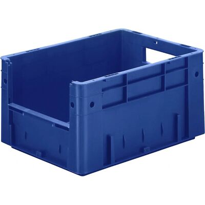 Kaiserkraft Caja apilable Euro - 17,5L - Azul Kaiserkraft Caja apilable Euro - 17,5L - Azul