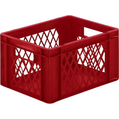 Kaiserkraft Contenedor de almacenamiento - 400x300x210mm - Rojo - Apilable Euro Kaiserkraft Contenedor de almacenamiento - 400x300x210mm - Rojo - Apilable Euro
