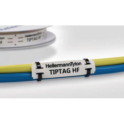 Hellermann Tyton Gelbe Polyolefin-Kabelkennzeichnungen - 190 Stück - 65x15mm Hellermann Tyton Gelbe Polyolefin-Kabelkennzeichnungen - 190 Stück - 65x15mm