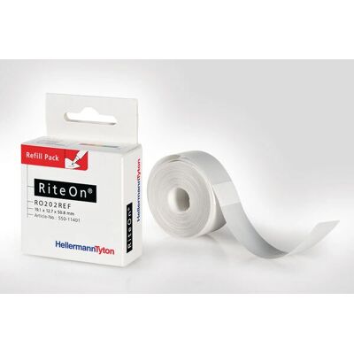 Hellermann Tyton Modell RO202REF-1401-WH - Etikettband - Vit - Etikettband Hellermann Tyton Modell RO202REF-1401-WH - Etikettband - Vit - Etikettband