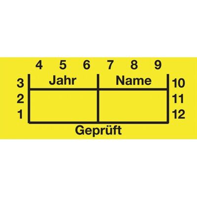HellermannTyton - QNPRUEFYPH-103-YE-103-YE - Gelb - Label HellermannTyton - QNPRUEFYPH-103-YE-103-YE - Gelb - Label