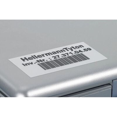 Hellermann Tyton 594-01103 Zelfklevend Zilveren Printerlabel - Printerlabel Hellermann Tyton 594-01103 Zelfklevend Zilveren Printerlabel - Printerlabel
