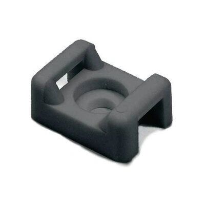 HellermannTyton - CTM4-PA66-BK - Schwarz - Kabelbinder-Halterung HellermannTyton - CTM4-PA66-BK - Schwarz - Kabelbinder-Halterung