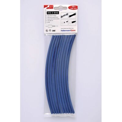 Hellermann Tyton 308-30612 Schrumpfschlauch - Blau - 6mm - 10 Stück Hellermann Tyton 308-30612 Schrumpfschlauch - Blau - 6mm - 10 Stück