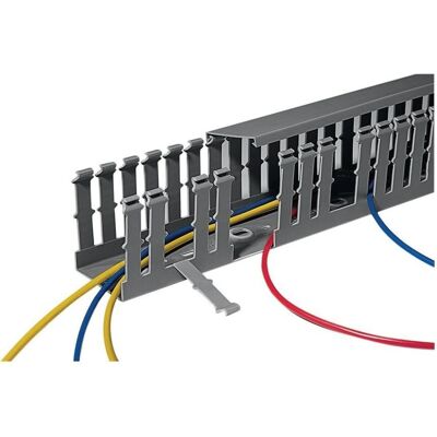 Hellermann Tyton HTWD-HF-40X60 PC/ABS Kabelkanal - Grau Hellermann Tyton HTWD-HF-40X60 PC/ABS Kabelkanal - Grau