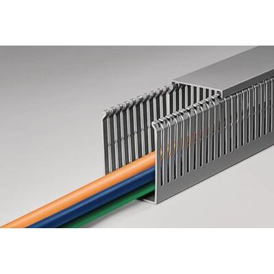 Hellermann Tyton HTWD-PN-40X80 - 40x80 mm - hellgrau - Verdrahtungskanal Hellermann Tyton HTWD-PN-40X80 - 40x80 mm - hellgrau - Verdrahtungskanal
