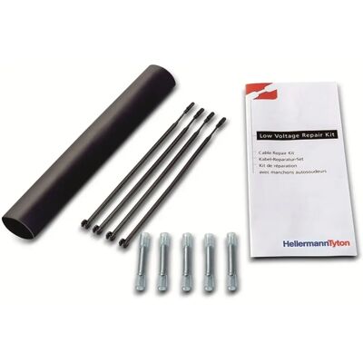 HellermannTyton LVRK-24/6-200-POX-BK Kit de reparación de cables - Eléctrico HellermannTyton LVRK-24/6-200-POX-BK Kit de reparación de cables - Eléctrico