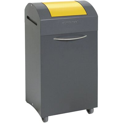 Kaiserkraft Cubo de basura - 60L, Resistente al fuego, Acero, Interior, Tapa amarilla Kaiserkraft Cubo de basura - 60L, Resistente al fuego, Acero, Interior, Tapa amarilla