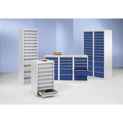 Archivo Kaiserkraft Gris Claro y Azul - 8 Cajones, 900x500x500mm Archivo Kaiserkraft Gris Claro y Azul - 8 Cajones, 900x500x500mm