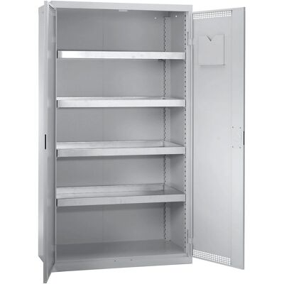 Armario ecológico Kaiserkraft - 1800x1000x500mm, Gris, Puertas perforadas Armario ecológico Kaiserkraft - 1800x1000x500mm, Gris, Puertas perforadas