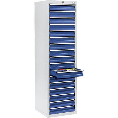 Archivador de acero Kaiserkraft - 17 cajones - Almacenamiento de archivos Archivador de acero Kaiserkraft - 17 cajones - Almacenamiento de archivos