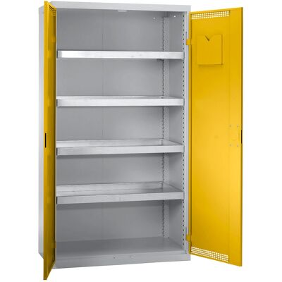 Armario ecológico de acero Kaiserkraft - 4 estantes ventilados Armario ecológico de acero Kaiserkraft - 4 estantes ventilados