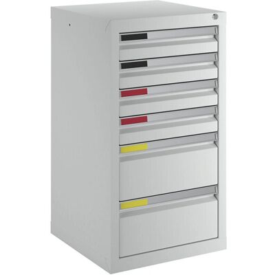 Kaiserkraft Cajonera gris luminoso 6 cajones - Archivador Kaiserkraft Cajonera gris luminoso 6 cajones - Archivador