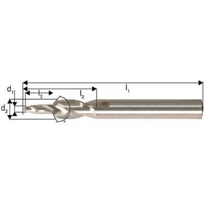 Guhring Broca escalonada M10 - Tallo cilíndrico 90°, HSS, 8.5x11mm Guhring Broca escalonada M10 - Tallo cilíndrico 90°, HSS, 8.5x11mm