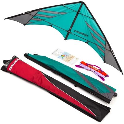 Invento Cruiser Aqua - Cadre en fibre de carbone, 74x194cm, Bleu Gris cerf-volant RC - Publicité Invento Cruiser Aqua - Cadre en fibre de carbone, 74x194cm, Bleu Gris cerf-volant RC - Publicité