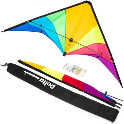 HQ Kites Delta Hawk - Cerf-volant Multicolore - Publicité HQ Kites Delta Hawk - Cerf-volant Multicolore - Publicité