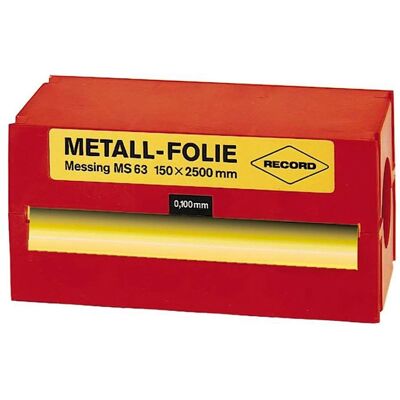 Record Messingblech - 0,3mm - Metallfolie, 150x2500mm - MS 63 Record Messingblech - 0,3mm - Metallfolie, 150x2500mm - MS 63
