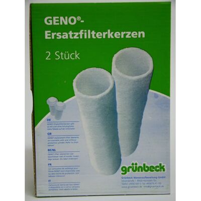 Vela filtrante de agua de reemplazo Grünbeck Modelo 103068 - 50 μm, Pack de 2 Vela filtrante de agua de reemplazo Grünbeck Modelo 103068 - 50 μm, Pack de 2