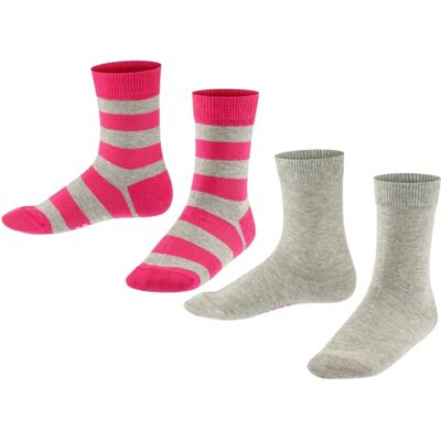 Falke Kinder Happy Stripe Socken - Grau - 27-30 Falke Kinder Happy Stripe Socken - Grau - 27-30