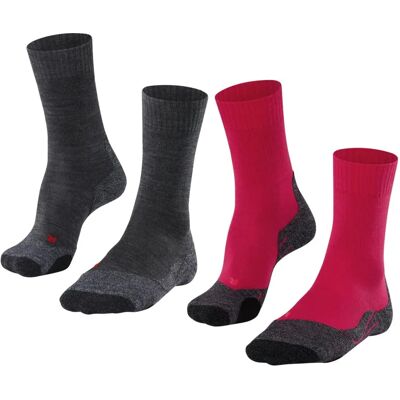 Falke TK2 Explore 2-Pack Donna Multicolored Socks - Hiking Gear Falke TK2 Explore 2-Pack Donna Multicolored Socks - Hiking Gear