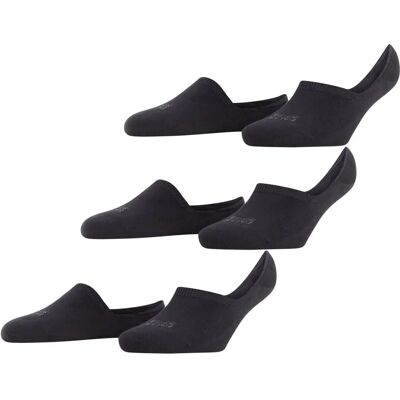 Falke Femmes Chaussettes Invisibles 3-Pack - Noir Falke Femmes Chaussettes Invisibles 3-Pack - Noir