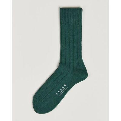 Falke Lhasa Model Rib Socks - Hunter Green - Sokker Falke Lhasa Model Rib Socks - Hunter Green - Sokker