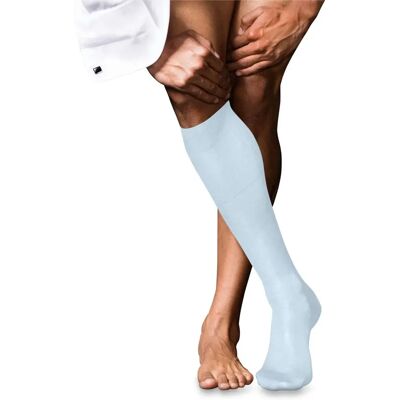 Falke No 9 Pure Fil d'Écosse Kniehohe Socken - Hellblau Falke No 9 Pure Fil d'Écosse Kniehohe Socken - Hellblau