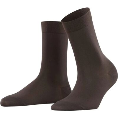 Falke Cotton Touch Dames Sokken (47105) - donkerbruin Falke Cotton Touch Dames Sokken (47105) - donkerbruin
