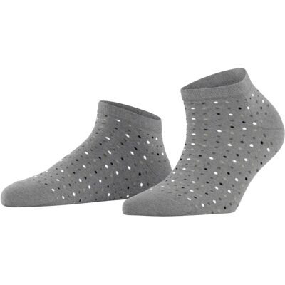 Falke Multispot Sneaker Chaussettes - Grey Mel - Coton respirant, motif vif - Décontracté - Publicité Falke Multispot Sneaker Chaussettes - Grey Mel - Coton respirant, motif vif - Décontracté - Publicité
