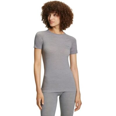 Falke Wool Tech Light Model Short Sleeved Sports Shirt - Grey Heather - Sports Shirt Falke Wool Tech Light Model Short Sleeved Sports Shirt - Grey Heather - Sports Shirt