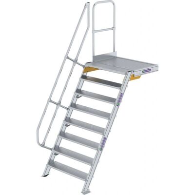Günzburger Steigtechnik MUNK Treppe mit Plattform 60° - Aluminium Treppe Günzburger Steigtechnik MUNK Treppe mit Plattform 60° - Aluminium Treppe