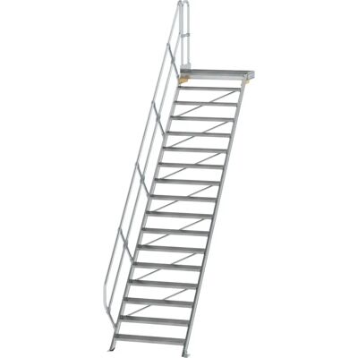 Günzburger Steigtechnik MUNK Treppe mit Plattform 45° Günzburger Steigtechnik MUNK Treppe mit Plattform 45°
