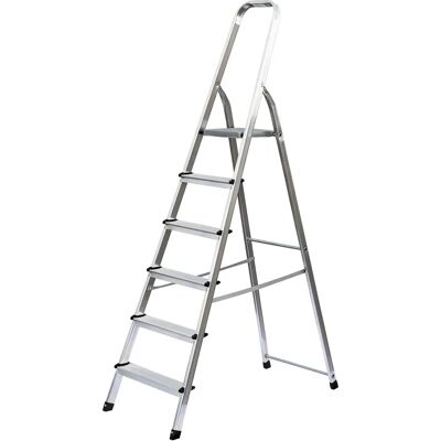 Munk Günzburger Steigtechnik - Stehleiter 6 Sprossen - Aluminium Munk Günzburger Steigtechnik - Stehleiter 6 Sprossen - Aluminium