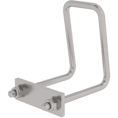 Munk Günzburger Steigtechnik - Support de pince en acier inoxydable pour échelle de toit - Accessoire de toit - Publicité Munk Günzburger Steigtechnik - Support de pince en acier inoxydable pour échelle de toit - Accessoire de toit - Publicité