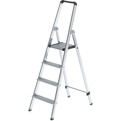 MUNK Aluminium Leitersystem - 4 Stufen, Ergonomisch, Klappbar MUNK Aluminium Leitersystem - 4 Stufen, Ergonomisch, Klappbar