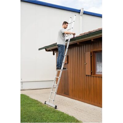 Munk Günzburger Steigtechnik - Anlegeleiter 14 Sprossen - Aluminium - 4200mm lang Munk Günzburger Steigtechnik - Anlegeleiter 14 Sprossen - Aluminium - 4200mm lang