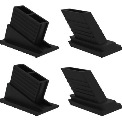 Munk Günzburger Steigtechnik Innenschuh pour Échelle Pliable - 50x17mm Ensemble de 4 - Publicité Munk Günzburger Steigtechnik Innenschuh pour Échelle Pliable - 50x17mm Ensemble de 4 - Publicité