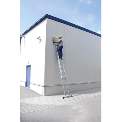 Munk Günzburger Steigtechnik Schiebeleiter - 2x8 Sprossen, 2500-4080mm Munk Günzburger Steigtechnik Schiebeleiter - 2x8 Sprossen, 2500-4080mm