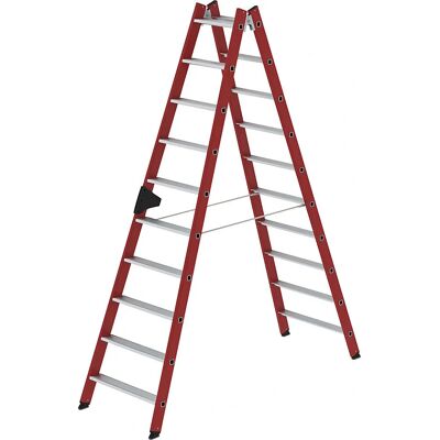 MUNK Günzburger Steigtechnik - Glasfaser Stehleiter - 2x10 - 2600mm H - 660mm B MUNK Günzburger Steigtechnik - Glasfaser Stehleiter - 2x10 - 2600mm H - 660mm B